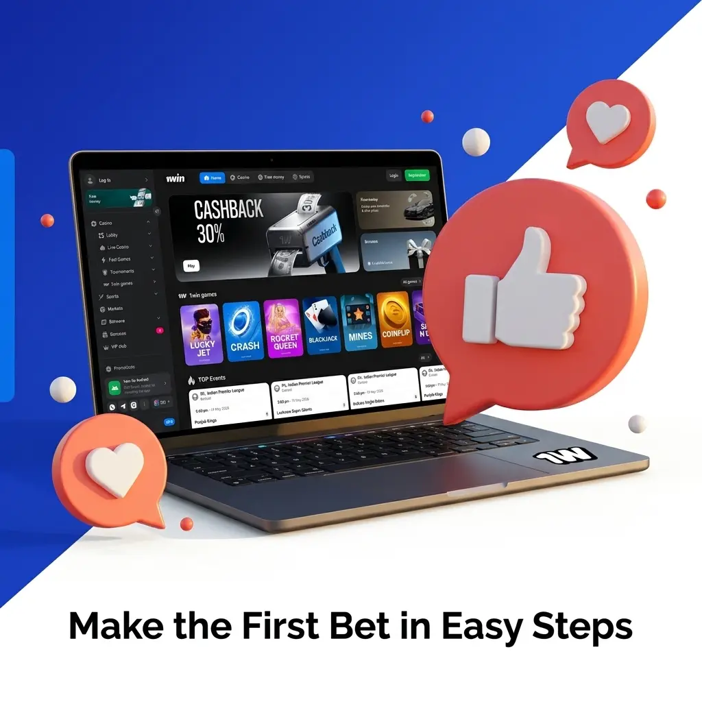 Placing your first bet dashboard