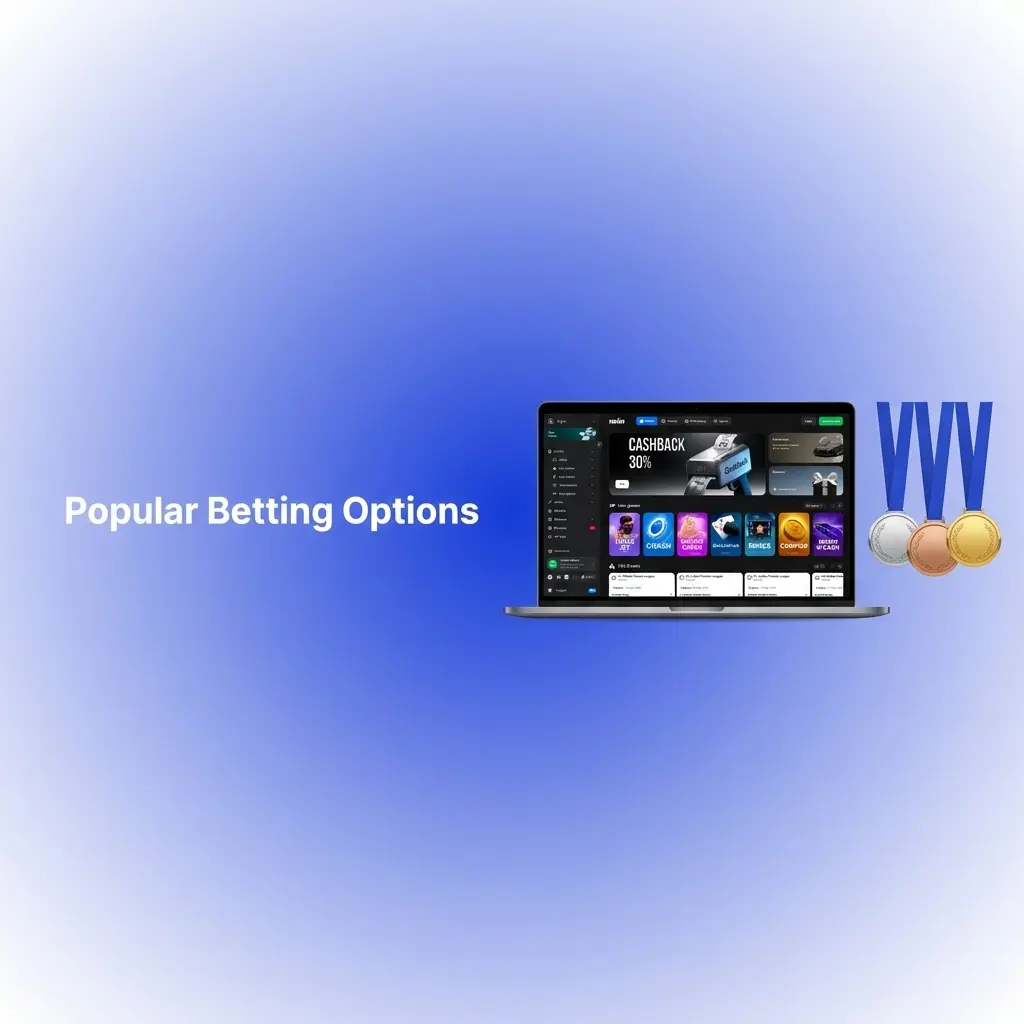 Popular betting options interface