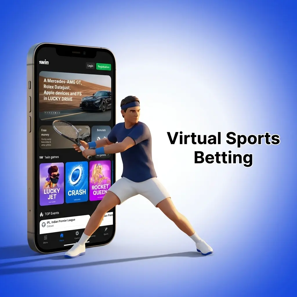 Virtual sports betting interface