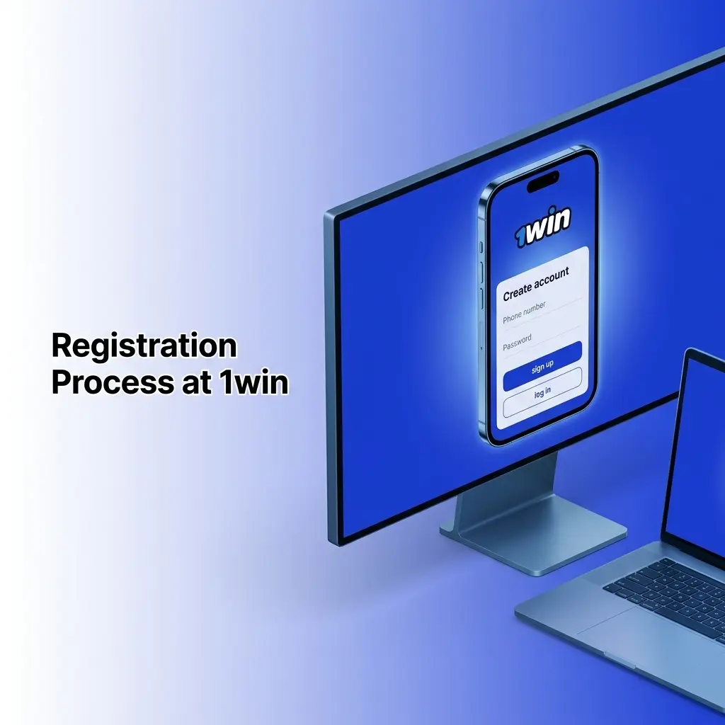 Registration process at 1win